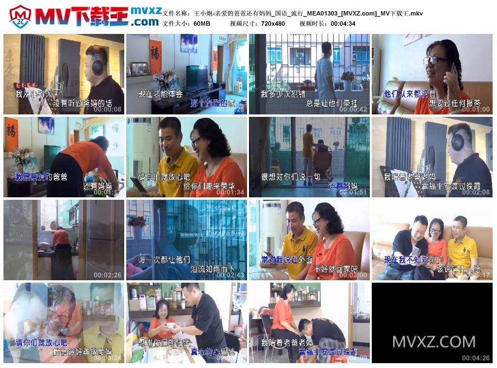 王小炮-亲爱的爸爸还有妈妈_国语_流行_MEA01303